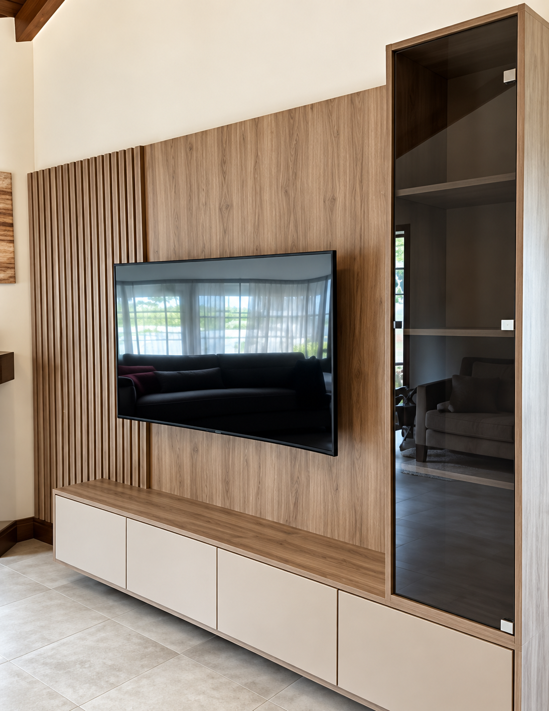 Mueble integrado de televisión
